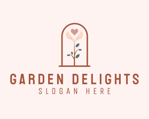 Valentine Love Plant logo design