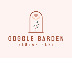 Valentine Love Plant logo design