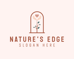 Valentine Love Plant logo design