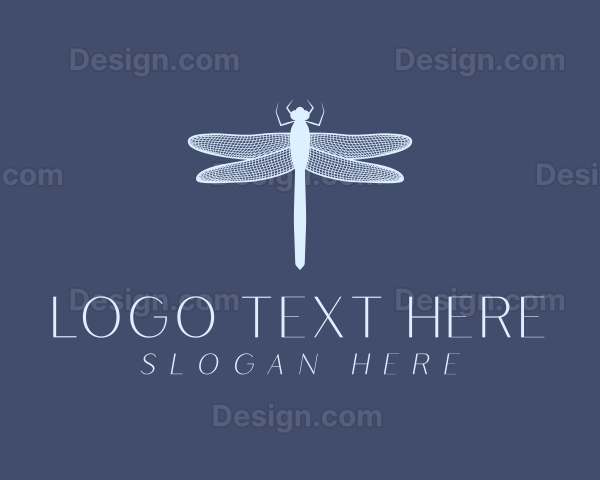 Dragonfly Indigo Insect Logo