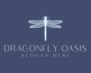 Dragonfly Indigo Insect logo