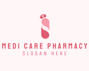 Pharmacy Medicine Pill  logo design