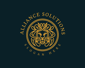 Regal Luxury Lion logo design