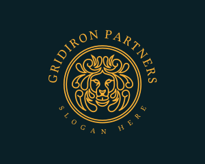 Regal Luxury Lion logo design