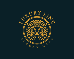 Regal Luxury Lion logo design