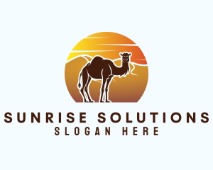 Sun Desert Camel logo design