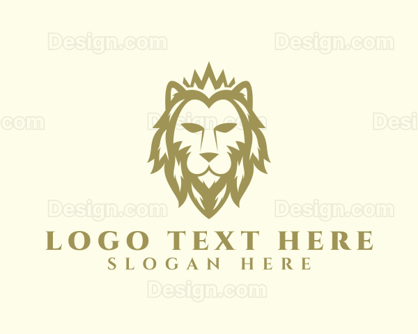 Luxury Crown Lion Logo