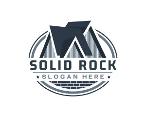 House Roof Construction logo design