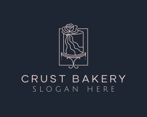 Flower Cake Bakery logo design