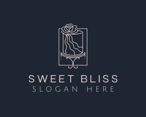 Flower Cake Bakery logo design