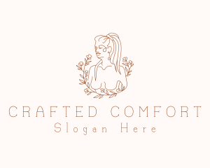 Woman Body Massage Logo