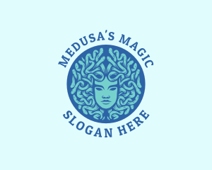 Medusa Greek Mythology logo design