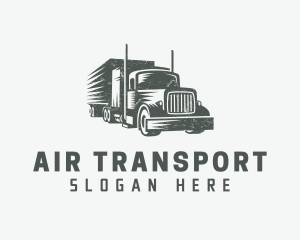 Gray Truck Forwarding logo design