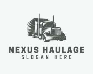 Gray Truck Forwarding logo design