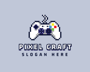 Game Console Pixel Controller logo design