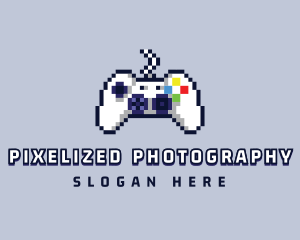 Game Console Pixel Controller logo design