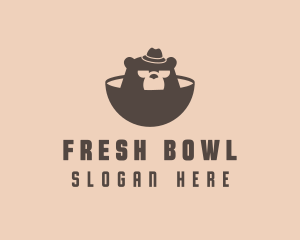 Bear Bowl Restaurant logo design