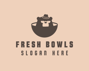 Bear Bowl Restaurant logo design