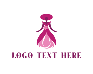 Woman Fashion Dress Logo
