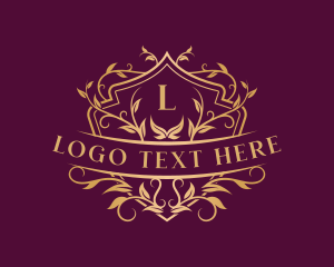 Luxury Crest Floral logo