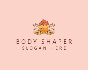 Organic Cupcake Dessert  logo design