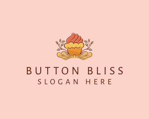 Organic Cupcake Dessert  logo design