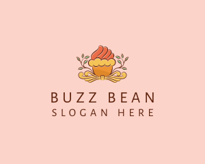 Organic Cupcake Dessert  logo design