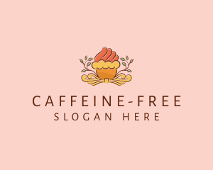 Organic Cupcake Dessert  logo design