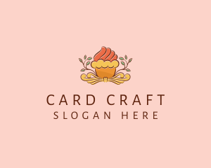 Organic Cupcake Dessert  logo design