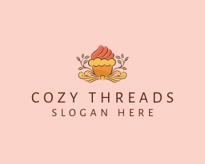 Organic Cupcake Dessert  logo design