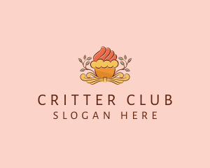 Organic Cupcake Dessert  logo design