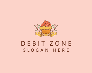 Organic Cupcake Dessert  logo design