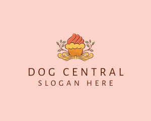 Organic Cupcake Dessert  logo design