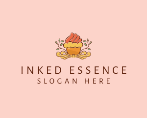 Organic Cupcake Dessert  logo design