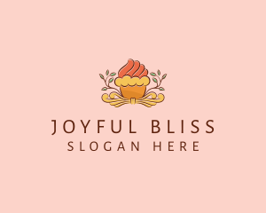 Organic Cupcake Dessert  logo design