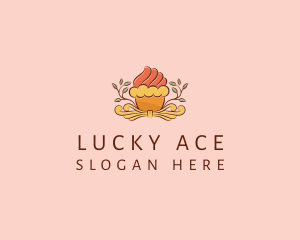 Organic Cupcake Dessert  logo design