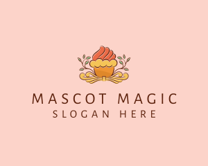 Organic Cupcake Dessert  logo design