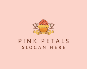 Organic Cupcake Dessert  logo design