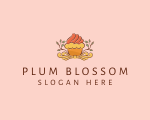 Organic Cupcake Dessert  logo design