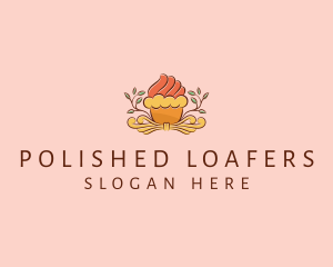 Organic Cupcake Dessert  logo design