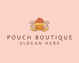 Organic Cupcake Dessert  logo design