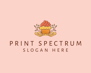 Organic Cupcake Dessert  logo design