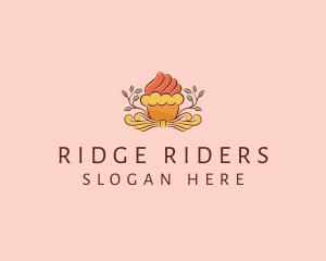 Organic Cupcake Dessert  logo design