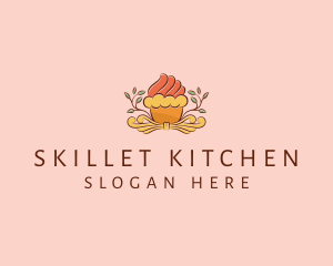 Organic Cupcake Dessert  logo design