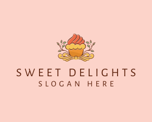 Organic Cupcake Dessert  logo