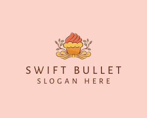 Organic Cupcake Dessert  logo design