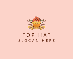 Organic Cupcake Dessert  logo design