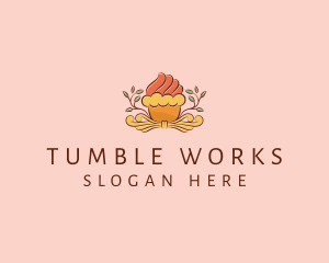 Organic Cupcake Dessert  logo design