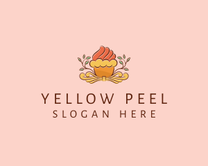 Organic Cupcake Dessert  logo design