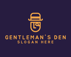 Gentleman Investigator Hat logo design